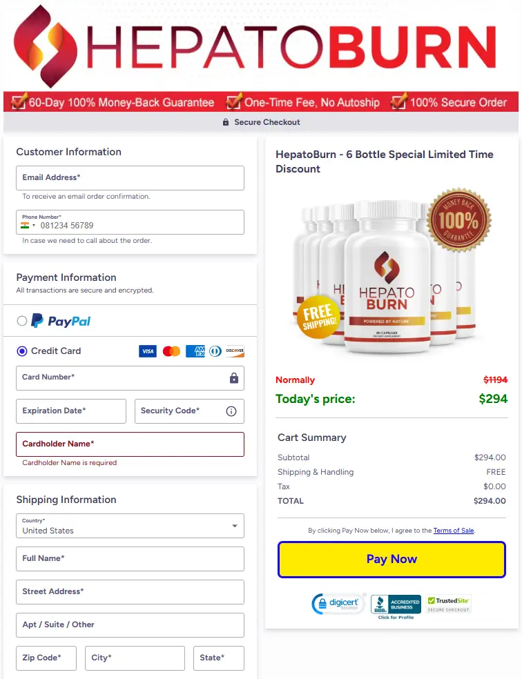 HepatoBurn Order